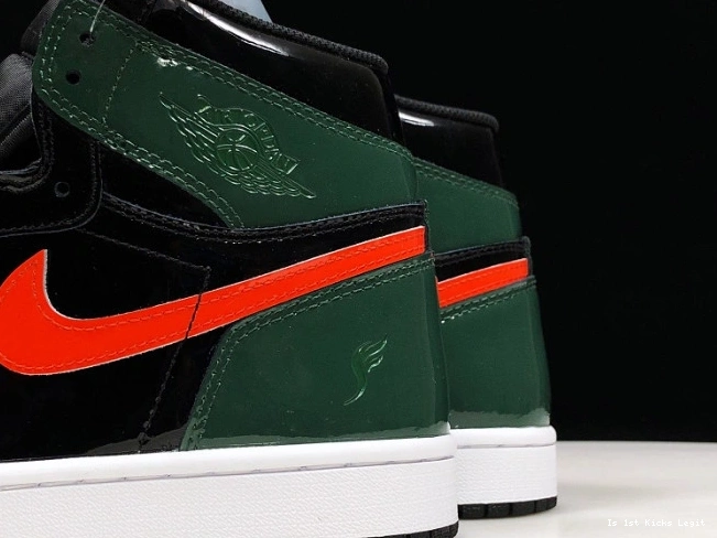 Team Jordan AV3905-038 Black Air SoleFly x OG Orange-Fir High Retro 1 0724